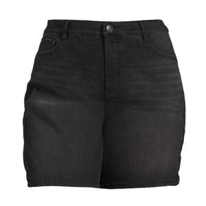 Women's Plus Size Bermuda Denim Shorts, 7" Inseam